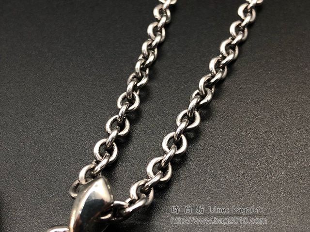 chrome hearts銀飾 克羅心大號六芒星吊墜28寸龍蝦扣鏈 克羅心銀飾品 925銀首飾  gjc1855